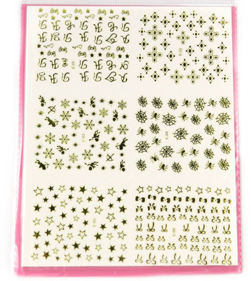 

Savni big pack of nail art stickers t31(yellow)