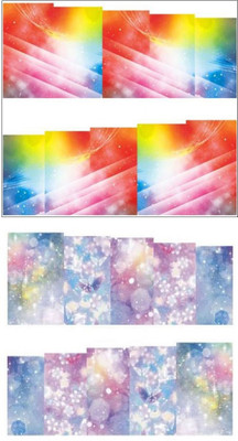 

Jenna Manicure Water Transfer Nail Art Decals Stickers- Sapphire Series NR-292(White)