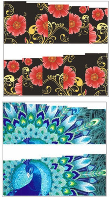 

Jenna Manicure Water Transfer Nail Art Decals Stickers- Sapphire Series NR-319(Multicolor)