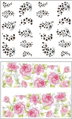 

Jenna Manicure Water Transfer Nail Art Decals Stickers- Sapphire Series NR-089(Multicolor)
