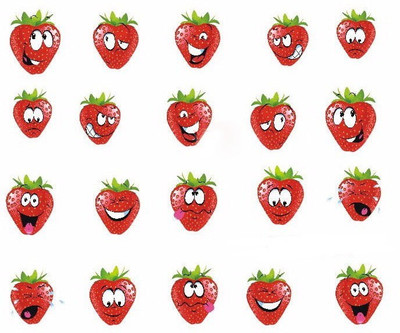 

Azzuro Manicure Water Transfer Nail Art Decals Stickers(Strawberry Red)