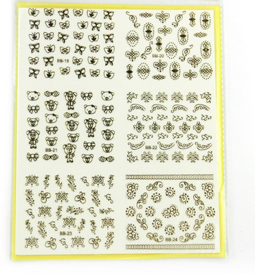 

Savni big pack of nail art stickers t42(yellow)