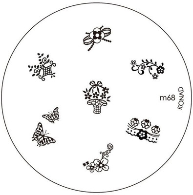 

Konad Stamping Image Plate M68(Silver)