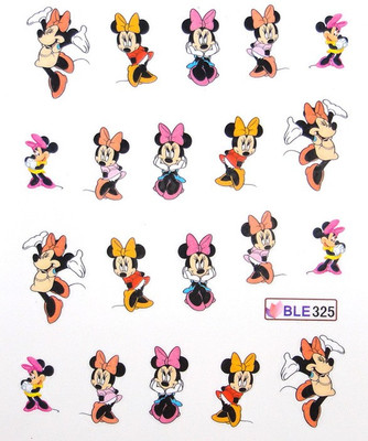 

Azzuro Mickey Cartoon Nail Art Water Transfer Decal Sticker(Mini mouse)