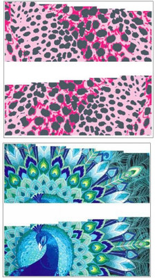 

Jenna Manicure Water Transfer Nail Art Decals Stickers- Sapphire Series NR-297(Multicolor)