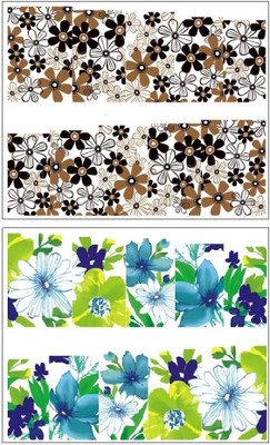 

Jenna Manicure Water Transfer Nail Art Decals Stickers- Sapphire Series NR-049(White)