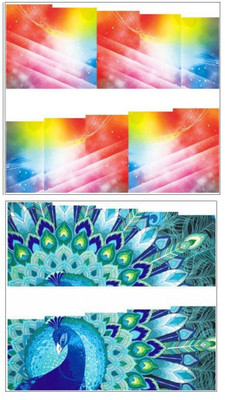 

Jenna Manicure Water Transfer Nail Art Decals Stickers- Sapphire Series NR-247(Multicolor)
