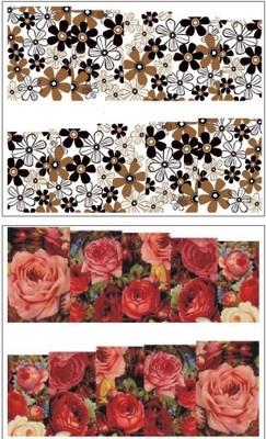 

Jenna Manicure Water Transfer Nail Art Decals Stickers- Sapphire Series NR-043(White)