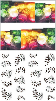 

Jenna Manicure Water Transfer Nail Art Decals Stickers- Sapphire Series NR-250(White)