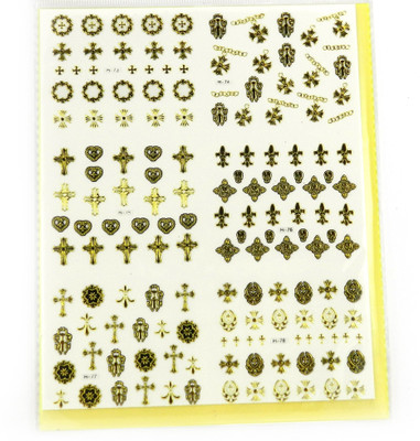 Savni big pack of nail art stickers t15(yellow)