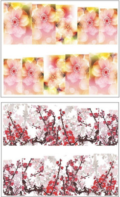 

Jenna Manicure Water Transfer Nail Art Decals Stickers- Sapphire Series NR-177(White)