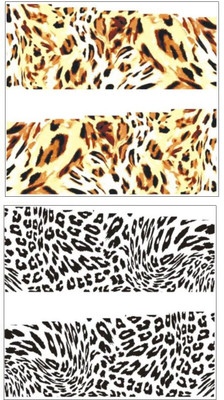 

Jenna Manicure Water Transfer Nail Art Decals Stickers- Sapphire Series NR-301(Multicolor)