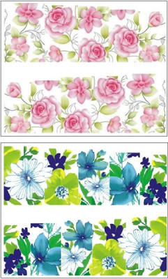 

Jenna Manicure Water Transfer Nail Art Decals Stickers- Sapphire Series NR-129(White)