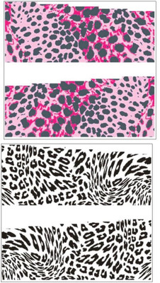 

Jenna Manicure Water Transfer Nail Art Decals Stickers- Sapphire Series NR-294(Multicolor)