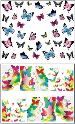 Jenna Manicure Water Transfer Nail Art Decals Stickers- Sapphire Series NR-076(Multicolor)