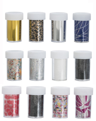 

Savni 12 foil wraps nailart(pink)