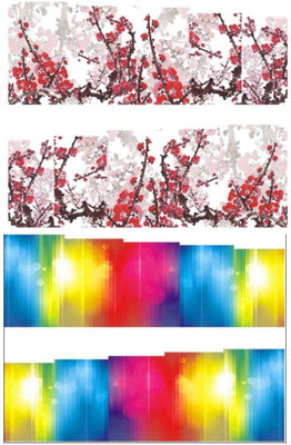 

Jenna Manicure Water Transfer Nail Art Decals Stickers- Sapphire Series NR-349(White)