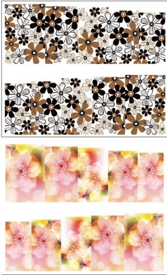 

Jenna Manicure Water Transfer Nail Art Decals Stickers- Sapphire Series NR-050(White)