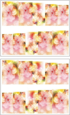 

Jenna Manicure Water Transfer Nail Art Decals Stickers- Sapphire Series NR-176(White)
