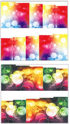 

Jenna Manicure Water Transfer Nail Art Decals Stickers- Sapphire Series NR-225(Multicolor)