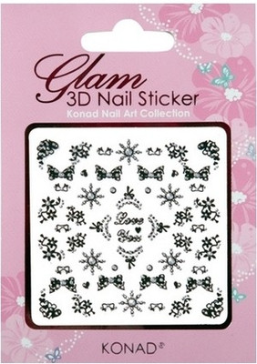 

Konad Glam 3D Nail Art Sticker(Pink - KGI B02)
