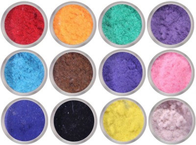 

Jay Hari 12 Color Flocking Velvet Powder(Multicolor)