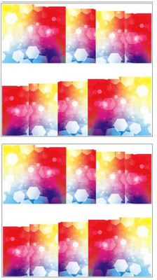 

Jenna Manicure Water Transfer Nail Art Decals Stickers- Sapphire Series NR-222(Multicolor)