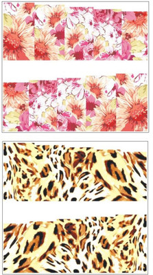 

Jenna Manicure Water Transfer Nail Art Decals Stickers- Sapphire Series NR-215(Multicolor)