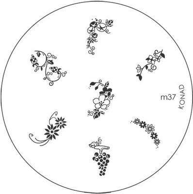 

Konad Stamping Nail Art Image Plate - M37