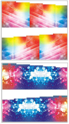 

Jenna Manicure Water Transfer Nail Art Decals Stickers- Sapphire Series NR-237(Multicolor)