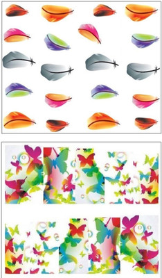 

Jenna Manicure Water Transfer Nail Art Decals Stickers- Sapphire Series NR-028(White)