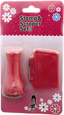 

Savni nail art 1 sided stamp and scrapper(pink)