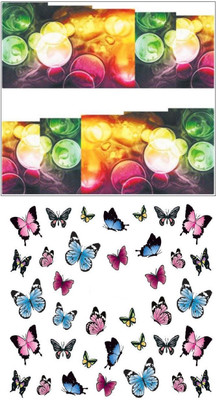 

Jenna Manicure Water Transfer Nail Art Decals Stickers- Sapphire Series NR-251(White)