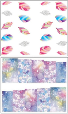 

Jenna Manicure Water Transfer Nail Art Decals Stickers- Sapphire Series NR-011(White)