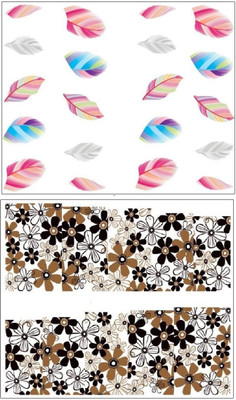 

Jenna Manicure Water Transfer Nail Art Decals Stickers- Sapphire Series NR-003(White)