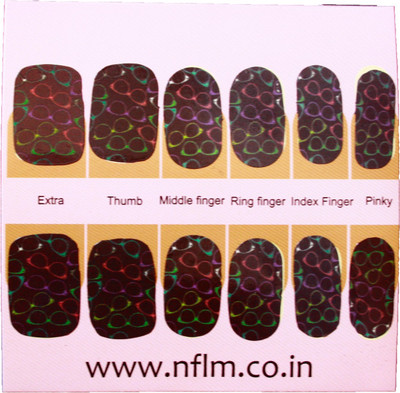 

NFLM Designer Nailwear Geek Cheek Print(Black)