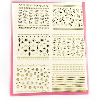 

Savni big pack of nail art stickers t20(yellow)