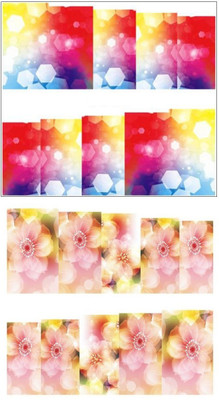 

Jenna Manicure Water Transfer Nail Art Decals Stickers- Sapphire Series NR-254(White)