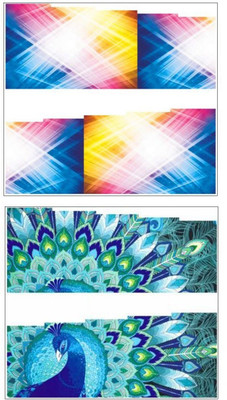 

Jenna Manicure Water Transfer Nail Art Decals Stickers- Sapphire Series NR-280(Multicolor)