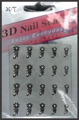 

London Jewels 3D Nail Seal Model 003(Black & White Mix)