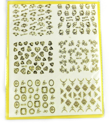 

Savni big pack of nail art stickers t34(yellow)