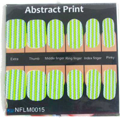 

NFLM Designer Nailwear Abstract Print(Yellow)