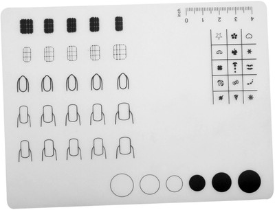 

Evana Nail Art Soft Silicone WorkSpace Stamping Plate Transfer Mat Sheet(white)