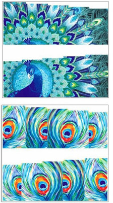 

Jenna Manicure Water Transfer Nail Art Decals Stickers- Sapphire Series NR-325(White)