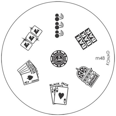 Konad Stamping Image Plate M48(Silver)