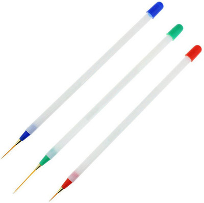 

Topnail 3 Pcs 3D Drawing Nail Art Liner Striping Brush(Multi Color)