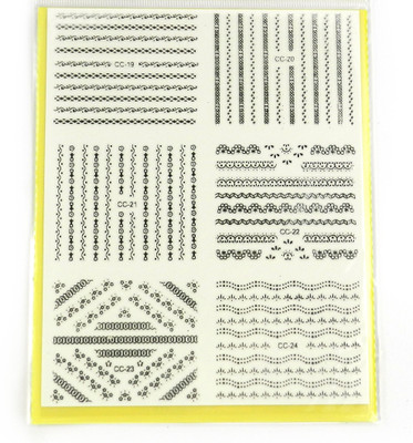 

Savni big pack of nail art stickers t28(yellow)