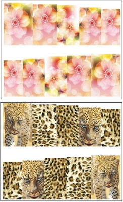 

Jenna Manicure Water Transfer Nail Art Decals Stickers- Sapphire Series NR-178(White)