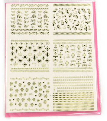 

Savni big pack of nail art stickers t22(yellow)