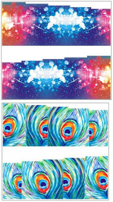 

Jenna Manicure Water Transfer Nail Art Decals Stickers- Sapphire Series NR-260(White)